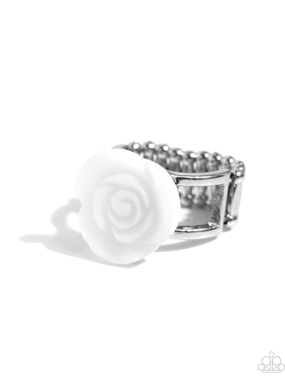 NWT White Rose Ring - Picture 3 of 6